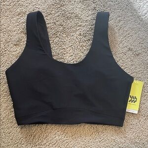 ALL IN MOTION Black medium support Women's Sports Bra